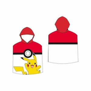 Dětské pončo Pokémon Pokéball a Pikachu, 50 x 115 cm obraz