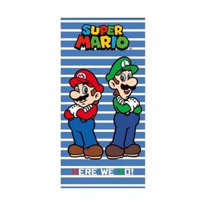 Dětská osuška Super Mario a Luigi, 70 x 140 cm obraz