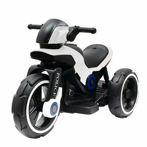 Baby Mix Dětská elektrická motorka Police černobílá, 100 x 50 x 61 cm obraz