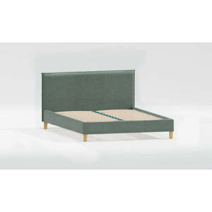 Zelená čalouněná dvoulůžková postel s roštem 160x200 cm Tina – Ropez obraz