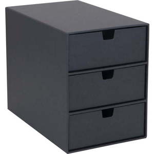 Tmavě šedý zásuvkový box se 3 šuplíky Bigso Box of Sweden Ingrid obraz