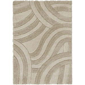 Béžový ručně tkaný koberec z recyklovaných vláken 200x290 cm Velvet – Flair Rugs obraz