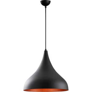 Černé závěsné svítidlo s kovovým stínidlem ø 41 cm Berceste – Opviq lights obraz
