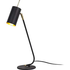 Stolní lampa v černé a zlaté barvě s kovovým stínidlem (výška 55 cm) Sivani – Opviq lights obraz
