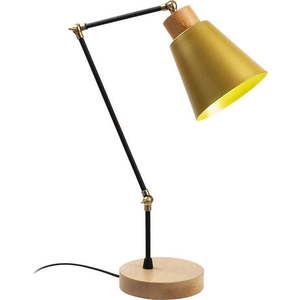 Lampa v černé a žluté barvě s kovovým stínidlem (výška 52 cm) Manavgat – Opviq lights obraz