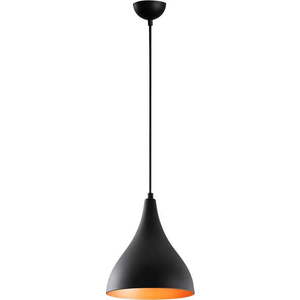 Černé závěsné svítidlo s kovovým stínidlem ø 22 cm Berceste – Opviq lights obraz