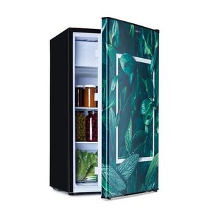 Klarstein CoolArt, lednice, mrazící prostor, 79 l/9 l, energetická třída E, designové dveře obraz