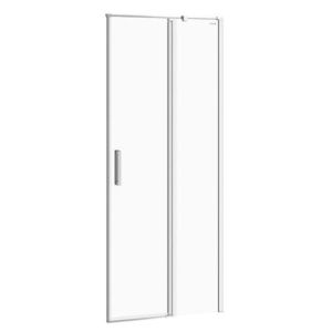 CERSANIT Kyvné dveře s pevným polem MODUO 80x195, pravé, čiré sklo S162-004 obraz