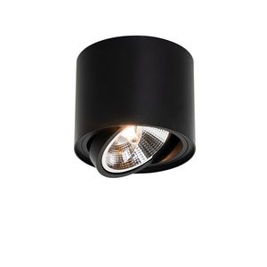 Moderní stropní bodové svítidlo černé otočné a sklopné AR111 - Rondoo Up obraz