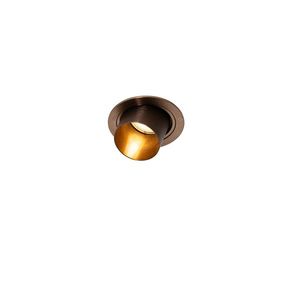 Moderní vestavné bodové svítidlo tmavě bronzové kulaté sklopné - Installa obraz