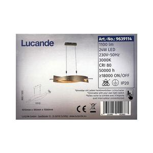 Lucande Lucande - LED Stmívatelný lustr na lanku MARIJA LED/24W/230V obraz