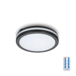 LED Koupelnové stropní svítidlo se senzorem LED/12W/230V pr. 20 cm černá + DO obraz