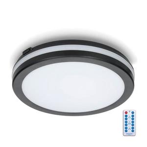 LED Koupelnové stropní svítidlo se senzorem LED/18W/230V pr. 30 cm černá + DO obraz
