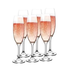Bohemia Crystal Sklenice na šampaňské LARA 220ml 6ks obraz
