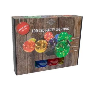 SVENSKA LIVING Party osvětlení 10x barevná koule s časovačem 100LED 4, 5m obraz