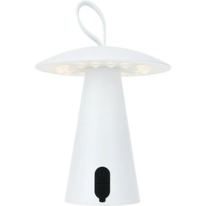 Stolní venkovní přenosná LED lampa Boise, bílá, USB, 15 x 17 cm, plast obraz
