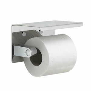 GEDY 2839 držák toaletního papíru s poličkou, stříbrná obraz