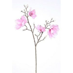 Umělá květina Magnolie světle růžová, 86 cm obraz