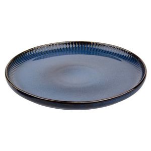 Altom Porcelánový dezertní talíř Reactive Stripes modrá, 20, 5 cm obraz