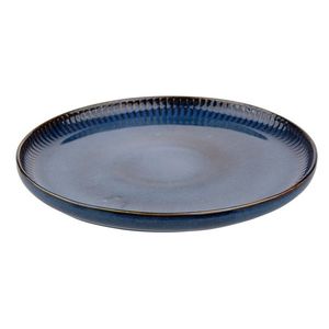Altom Porcelánový mělký talíř Reactive Stripes modrá, 26 cm obraz