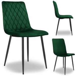 TZB Čalouněná židle DEXTER samet zelená obraz