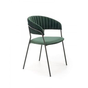 HALMAR Designová židle Peva tmavě zelená obraz