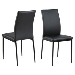 Černá jídelní židle Actona Demina obraz