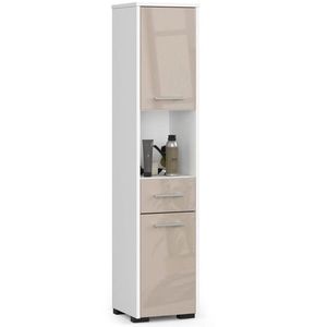 Ak furniture Koupelnová skříňka Fin II 30 cm bílá/cappuccino lesk obraz