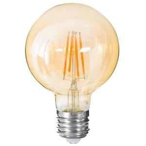 DekorStyle LED žárovka Amber I Straight 2W E27 teplá bílá obraz