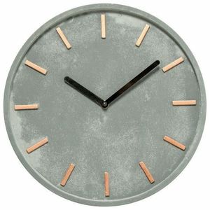 DekorStyle Nástěnné hodiny 27, 5 cm cement obraz