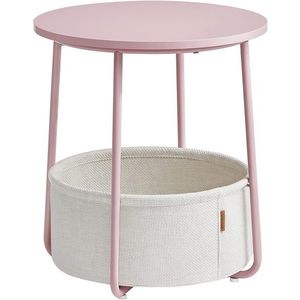 SONGMICS Odkládací stolek Vasagle Moris růžový obraz