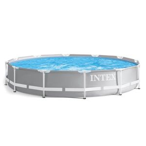 Zahradní bazén Intex šedý 366x76 cm + filtrace obraz