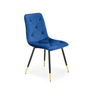 HALMAR Židle MUSTARD K438 modrá obraz