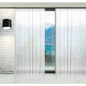 Záclona, Etamine lesk s olůvkem metráž, 280 cm, bílá 280 cm obraz