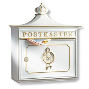 Burgwächter Bordeaux - Hliníková litá poštovní schránka, bílá obraz