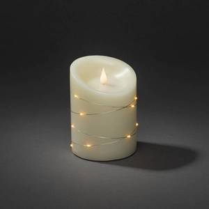 Konstsmide Christmas LED vosková svíčka krémová Barva světla jantarová Výška14cm obraz