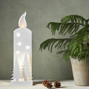 STAR TRADING Dekorativní světlo LED Grandy, svíčka a jedle, 50 cm obraz