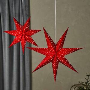 Markslöjd LED závěsná hvězda Blink, sametový vzhled Ø 45cm červená obraz