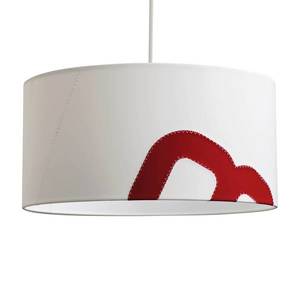 lumbono Závěsná lampa domácí přístav z plachty 45cm bílá/červená obraz