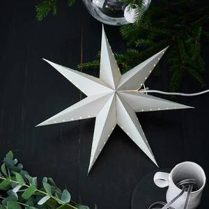 Markslöjd Živá dekorativní hvězda, závěsná, šedá, Ø 45 cm obraz