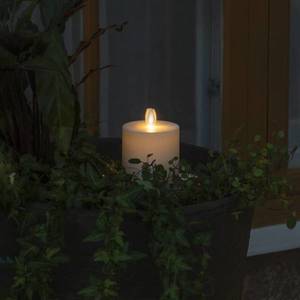 Konstsmide Christmas LED svíčka IP44 krémově bílá hladká Výška 13 cm obraz