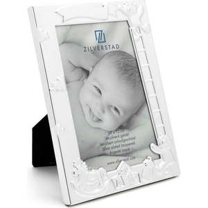 Kovový stojací rámeček ve stříbrné barvě 27x11 cm Baby – Zilverstad obraz