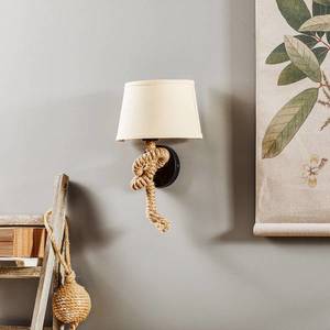 ONLI Nástěnná lampa Corda s textilním stínidlem a provazovou dekorací obraz