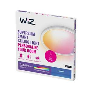 WiZ WiZ SuperSlim LED stropní svítidlo RGBW Ø42cm bílé obraz