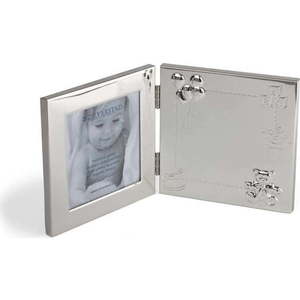 Kovový stojací/na zeď rámeček ve stříbrné barvě 17x22 cm Happy Baby – Zilverstad obraz