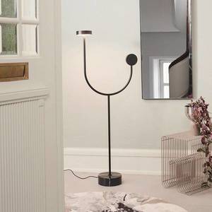AYTM AYTM LED stojací lampa Grasil, černá, mramor, výška 127 cm obraz
