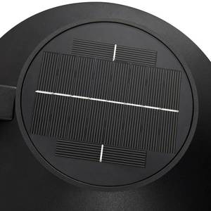 Nordlux LED solární venkovní nástěnné svítidlo Justina, černé, senzor, kovové obraz