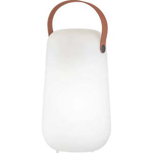Bílo-hnědá LED stolní lampa (výška 26 cm) Collgar – Fischer & Honsel obraz