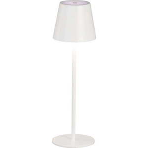 Bílá LED stolní lampa s kovovým stínidlem (výška 36, 5 cm) Viletto – Fischer & Honsel obraz