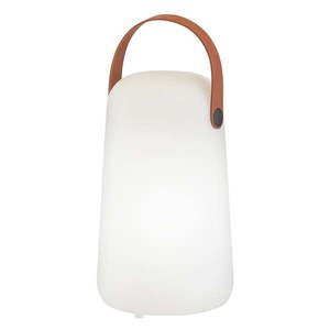 Bílo-hnědá LED stolní lampa (výška 21 cm) Collgar – Fischer & Honsel obraz